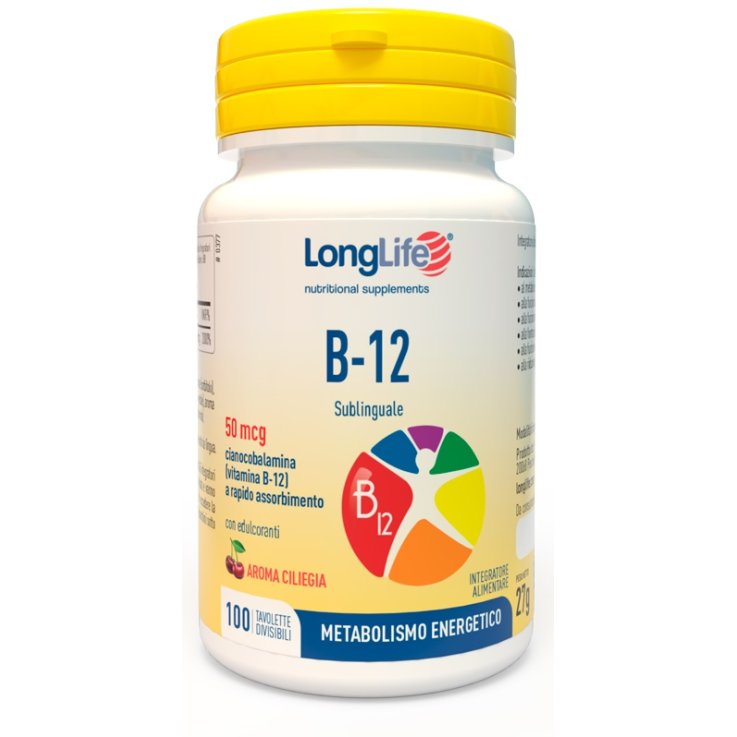 LONGLIFE B12 50MCG SUBL 100TAV