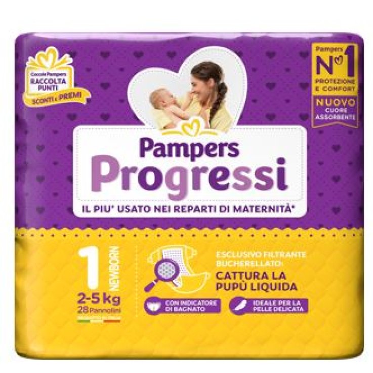 PAMPERS PROGRESSI NEWBORN 28PZ