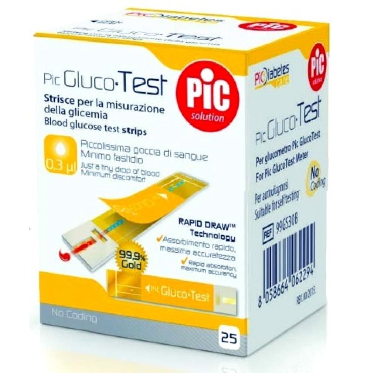 PIC STRISCE GLUCOTEST 25PZ