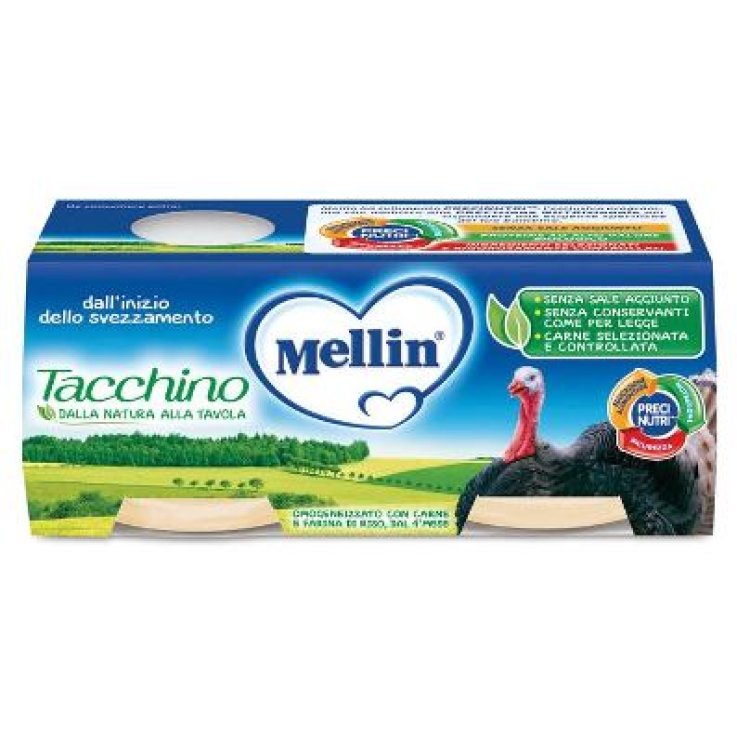 MELLIN OMOG TACCHINO 2X120G