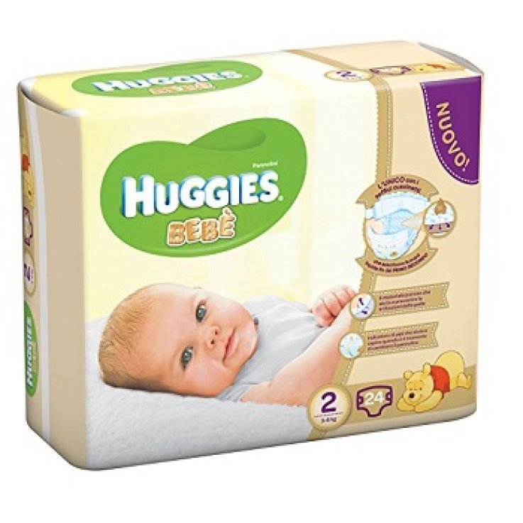 HUGGIES BEBE' BASE 2 24PZ 3-6k