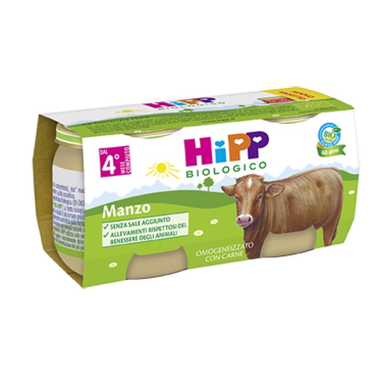 HIPP BIO OMOG MANZO 2X80G