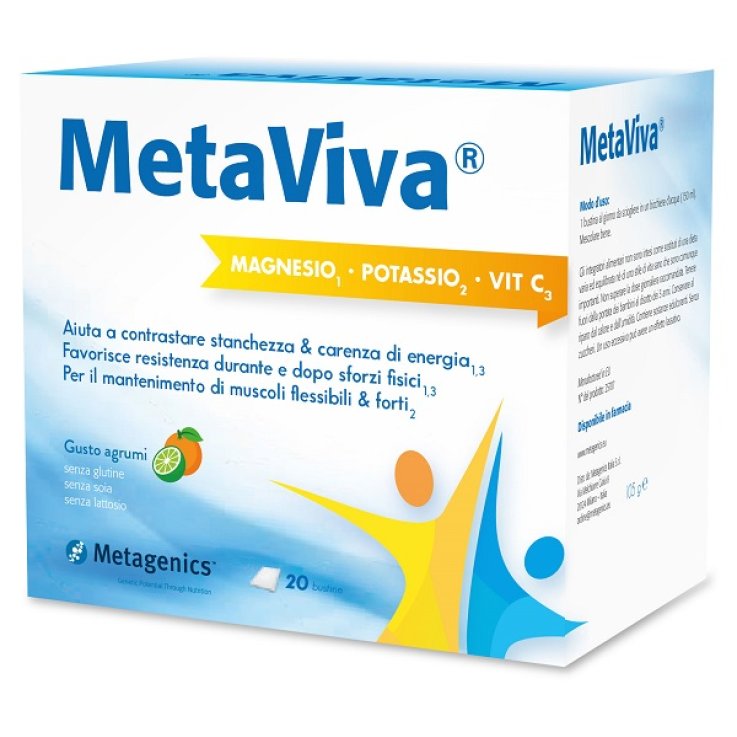 METAVIVA MG/K/VIT C 20BUST