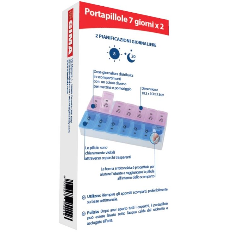 PORTAPILLOLE SETTIMANALE 7GGX2