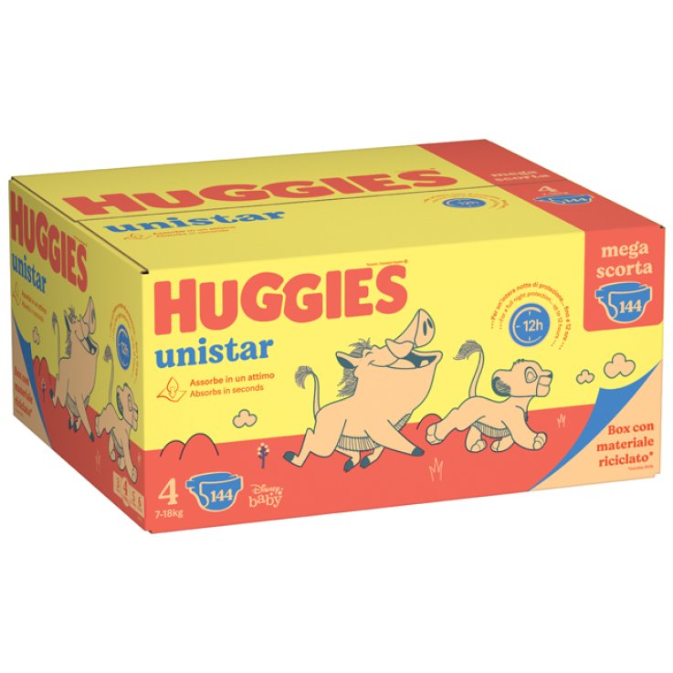 HUGGIES UNISTAR MEGA 4 144PZ