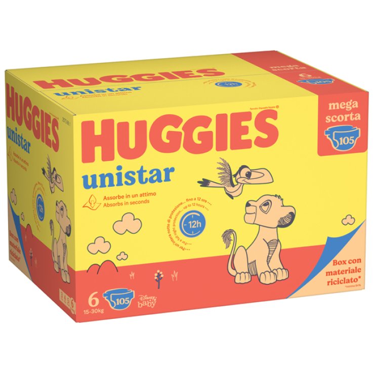 HUGGIES UNISTAR MEGA 6 105PZ