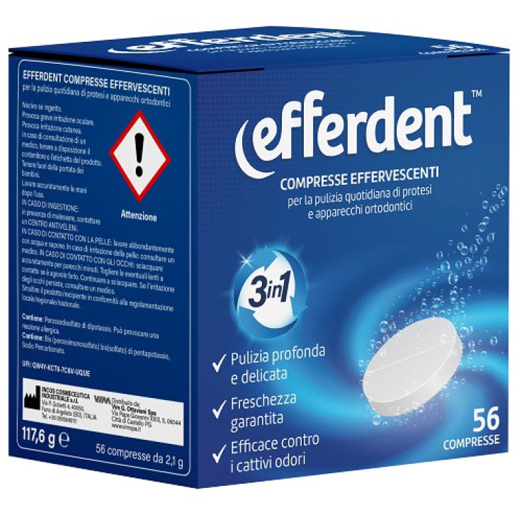 EFFERDENT EFFERVESCENTI 56CPR