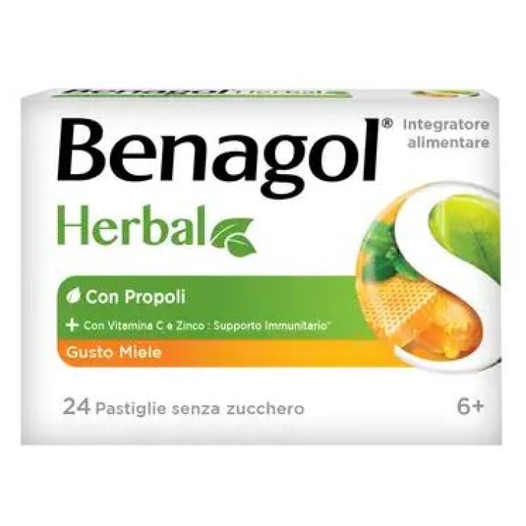 BENAGOL HERBAL MIELE 24PAST