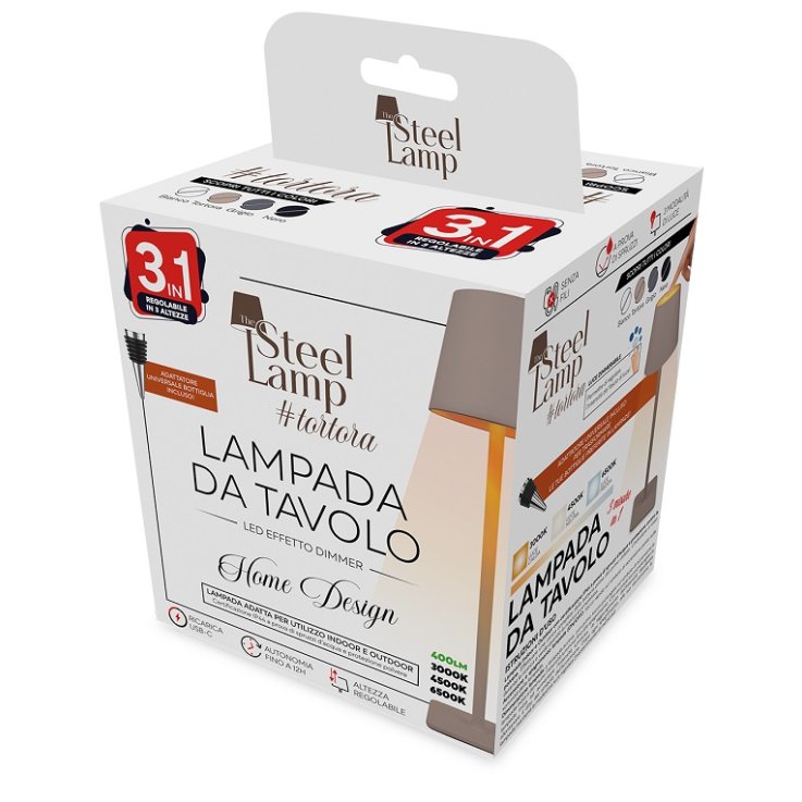 THE STEEL LAMP 3IN1 TORTORA