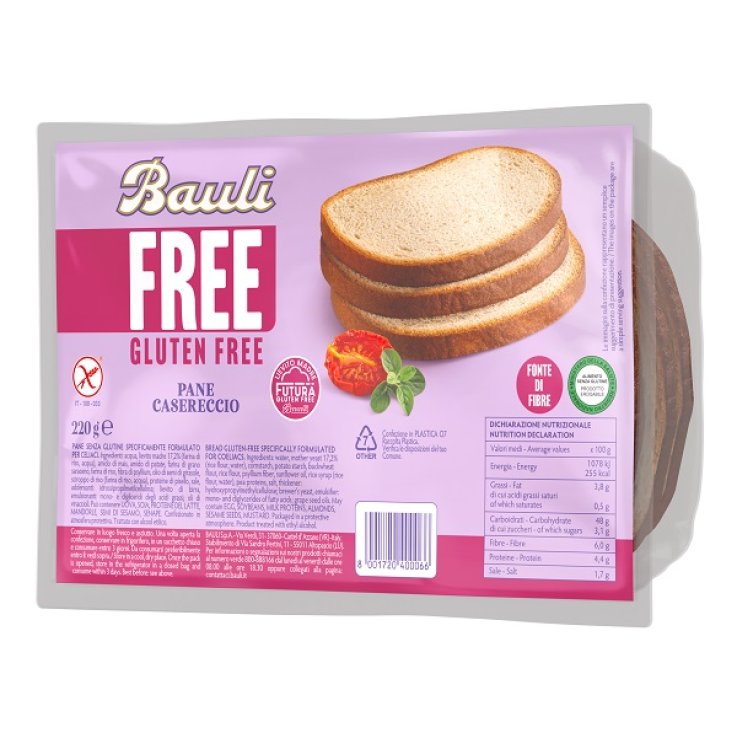 BAULI FREE PANE CASERECCIO220G