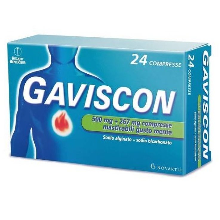 GAVISCON*24CPRMAST MENT 500MG+