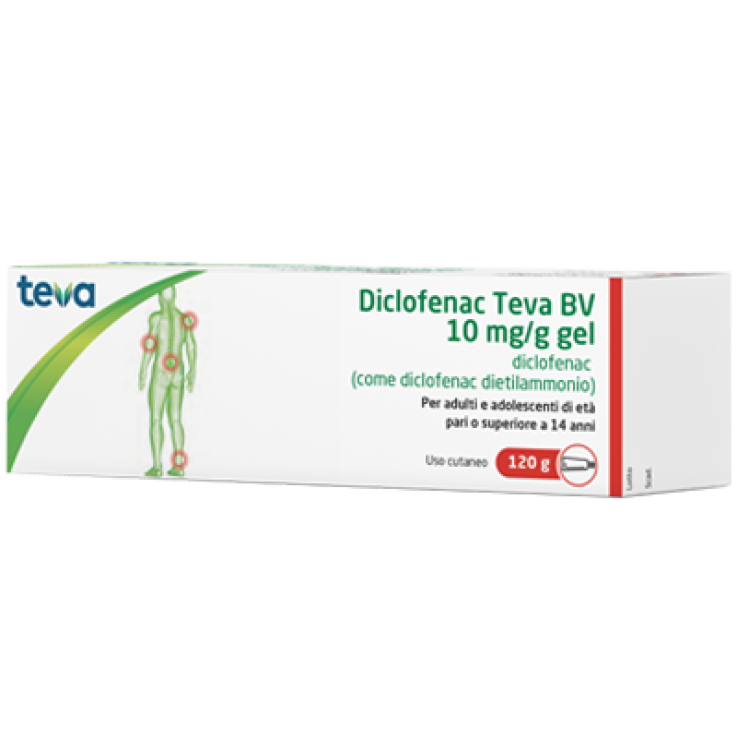 DICLOFENAC TEVA*GEL 120G 1%